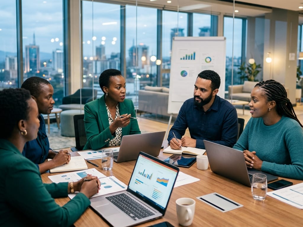 TWC professionals collaborating around a planning table, reflecting focus, partnership, and disciplined delivery